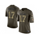 Youth Nike Cleveland Browns #17 Brock Osweiler Limited Green Salute to Service NFL Jersey