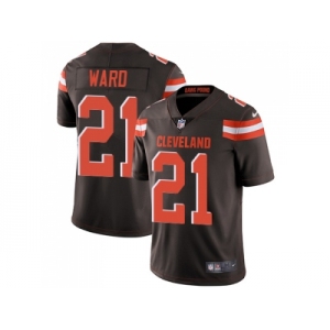 Youth Nike Cleveland Browns #21 Denzel Ward Brown Team Color Stitched NFL Vapor Untouchable Limited Jersey