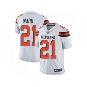 Youth Nike Cleveland Browns #21 Denzel Ward White Stitched NFL Vapor Untouchable Limited Jersey