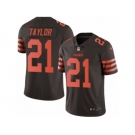 Youth Nike Cleveland Browns #21 Jamar Taylor Limited Brown Rush NFL Jersey