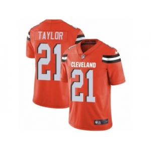 Youth Nike Cleveland Browns #21 Jamar Taylor Vapor Untouchable Limited Orange Alternate NFL Jersey