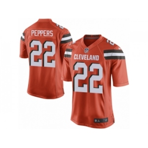 Youth Nike Cleveland Browns #22 Jabrill Peppers Game Orange Alternate NFL Jersey