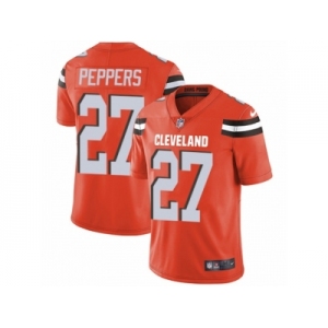 Youth Nike Cleveland Browns #27 Jabrill Peppers Vapor Untouchable Limited Orange Alternate NFL Jersey