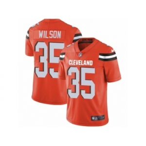 Youth Nike Cleveland Browns #35 Howard Wilson Vapor Untouchable Limited Orange Alternate NFL Jersey