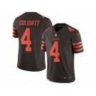 Youth Nike Cleveland Browns #4 Britton Colquitt Limited Brown Rush NFL Jersey