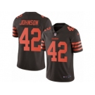 Youth Nike Cleveland Browns #42 Malcolm Johnson Limited Brown Rush NFL Jersey