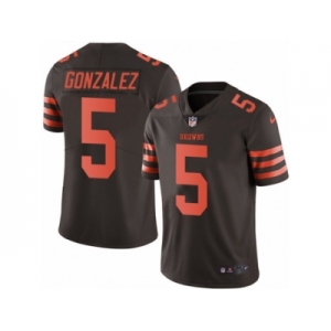 Youth Nike Cleveland Browns #5 Zane Gonzalez Limited Brown Rush NFL Jersey