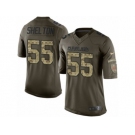 Youth Nike Cleveland Browns #55 Danny Shelton Limited Green Salute to Service NFL Jersey