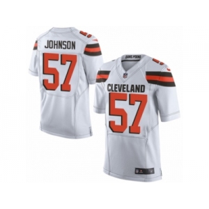 Youth Nike Cleveland Browns #57 Cam Johnson Limited White NFL Jersey