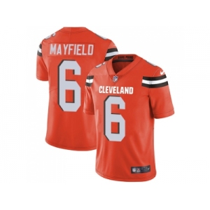 Youth Nike Cleveland Browns #6 Baker Mayfield Orange Alternate Stitched NFL Vapor Untouchable Limited Jersey
