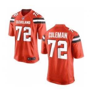 Youth Nike Cleveland Browns #72 Shon Coleman Orange Alternate NFL Jersey