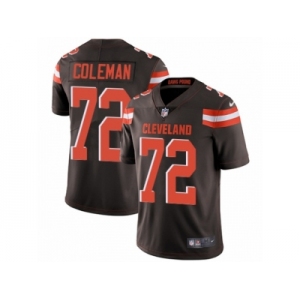 Youth Nike Cleveland Browns #72 Shon Coleman Vapor Untouchable Limited Brown Team Color NFL Jersey