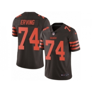 Youth Nike Cleveland Browns #74 Cameron Erving Limited Brown Rush NFL Jersey