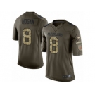 Youth Nike Cleveland Browns #8 Kevin Hogan Limited Green Salute to Service NFL Jersey