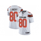 Youth Nike Cleveland Browns #80 Jarvis Landry White Stitched NFL Vapor Untouchable Limited Jersey