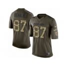 Youth Nike Cleveland Browns #87 Seth DeValve Limited Green Salute to Service NFL Jersey