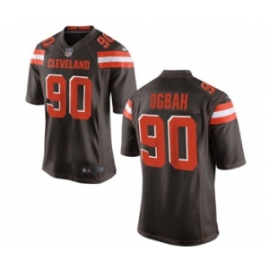 Youth Nike Cleveland Browns #90 Emmanuel Ogbah Brown Team Color NFL Jersey