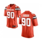 Youth Nike Cleveland Browns #90 Emmanuel Ogbah Orange Alternate NFL Jersey