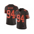 Youth Nike Cleveland Browns #94 Carl Nassib Limited Brown Rush NFL Jersey