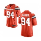 Youth Nike Cleveland Browns #94 Carl Nassib Orange Alternate NFL Jersey