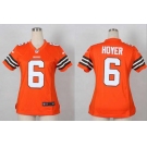 nike women nfl jerseys cleveland browns #6 hoyer orange[nike]