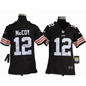 nike youth nfl jerseys cleveland browns #12 mccoy brown[nike]