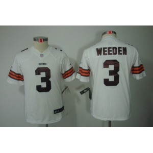 nike youth nfl jerseys cleveland browns #3 weeden white[nike limited]