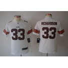 nike youth nfl jerseys cleveland browns #33 richardson white[nike limited]