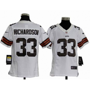 nike youth nfl jerseys cleveland browns #33 richardson white[nike]