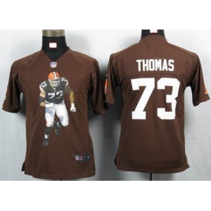 nike youth nfl jerseys cleveland browns #73 joe thomas brown[portrait fashion]