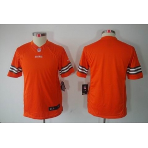nike youth nfl jerseys cleveland browns blank orange[nike limited]