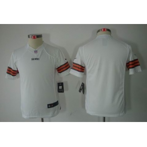 nike youth nfl jerseys cleveland browns blank white[nike limited]