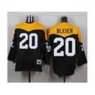 Mitchell And Ness 1967 Pittsburgh Steelers #20 Rocky Bleier Black Yelllow Throwback Mens Stitched NFL Jersey