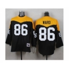 Mitchell And Ness 1967 Pittsburgh Steelers #86 Hines Ward Black Yelllow Throwback Mens Stitched NFL Jersey