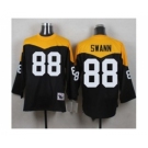 Mitchell And Ness 1967 Pittsburgh Steelers #88 Lynn Swann Black Yelllow Throwback Mens Stitched NFL Jersey