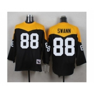 Mitchell And Ness 1967 Pittsburgh Steelers #88 Lynn Swann Black Yelllow Throwback Mens Stitched NFL Jersey