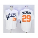 NCAA Auburn Tigers #29 Bo Jackson White Throwback Stitched Jersey