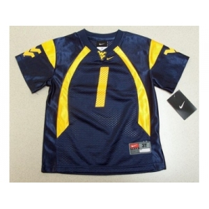 NCAA Nike West Virginia Mountaineers #1 Tavon Austin  blue