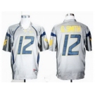 NCAA West Virginia Mountaineers #12 Geno Smith Grey