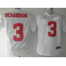 ncaa Alabama Crimson Tide #3 Richardson White