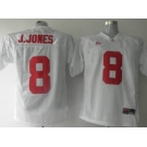 ncaa Alabama Crimson Tide #8 J.Jones White