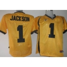 ncaa California Golden Bears #1 Jackson Yellow