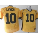 ncaa California Golden Bears #10 Lynch Yellow