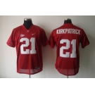 ncaa (alabama crimson) #21 kirkpatrick red