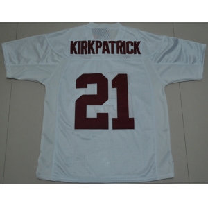ncaa (alabama crimson) #21 kirkpatrick white
