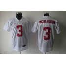 ncaa (alabama crimson) #3 richardson white