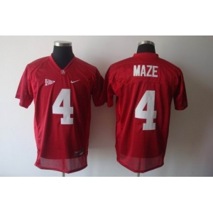 ncaa (alabama crimson) #4 maze red