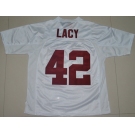 ncaa (alabama crimson) #42 eddie lacy white