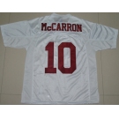 ncaa alabama crimson tide #10 a.j mccarron white