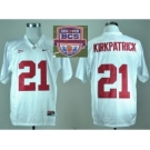 ncaa alabama crimson tide #21 kirkpatrick white[2013 bcs]